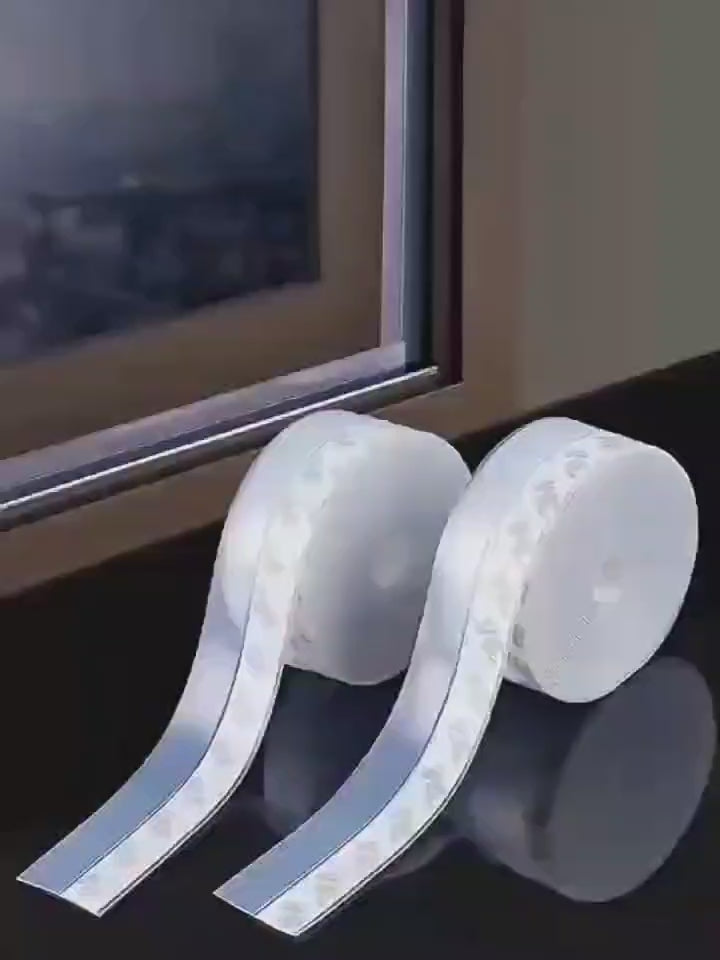 Demo video showing how to install a silicone door draft stopper and window seal strip